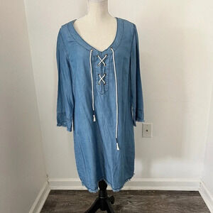 MICHAEL STARS L Lace Up Dress